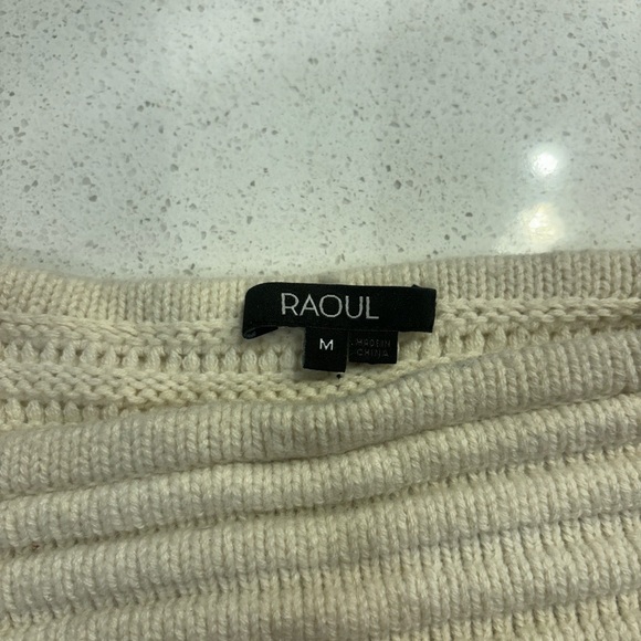 RAOUL Cream Ribbed Sweater - Picture 2 of 5